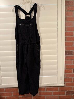 Wilfred Black Overalls with Front Bib